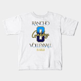 Gabby #8 Rancho VB (15 Gold) - White Kids T-Shirt